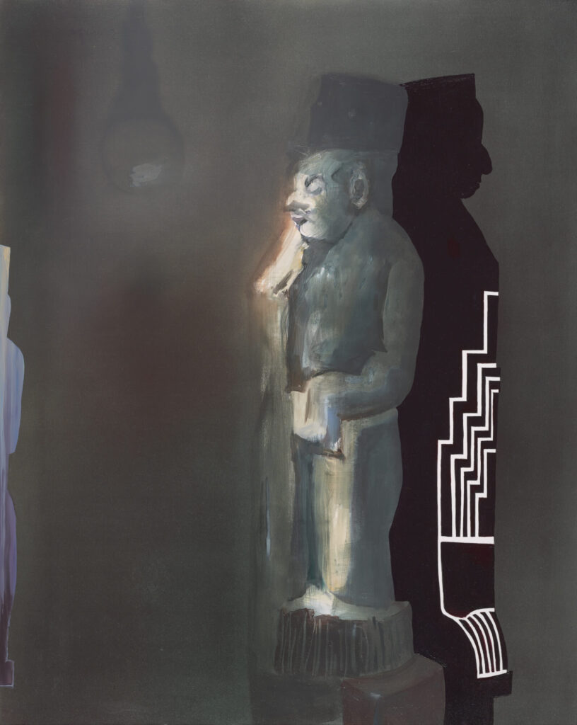 Nachtbild II, 2019, 100x80cm, Öl auf Leinwand