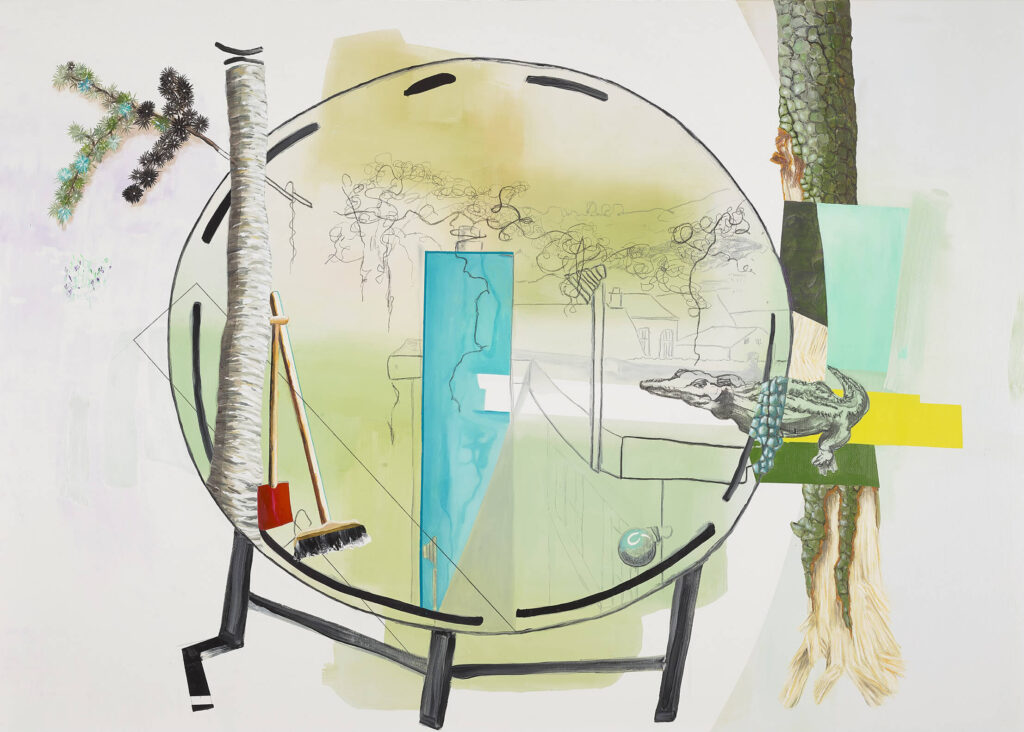 Tischvorlage: Gewinn nach Verlust, 2022, 150x210cm, Öl auf Leinwand