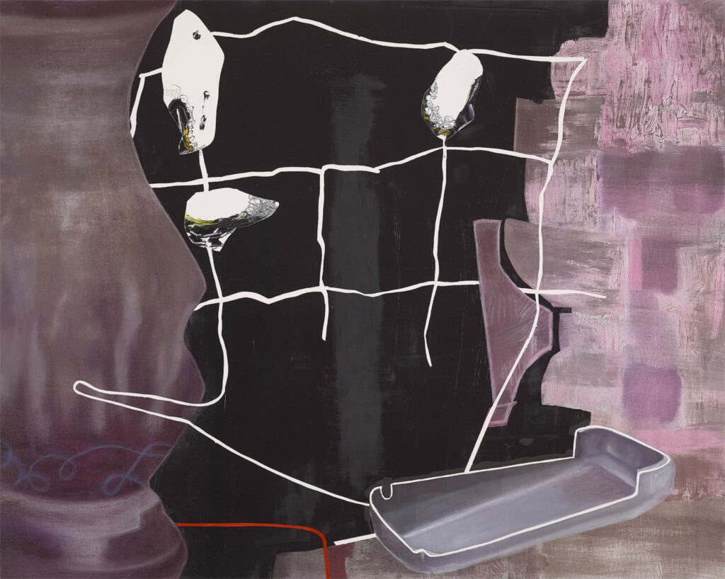 Vermengung, 2020, 100x80cm, Öl auf Leinwand