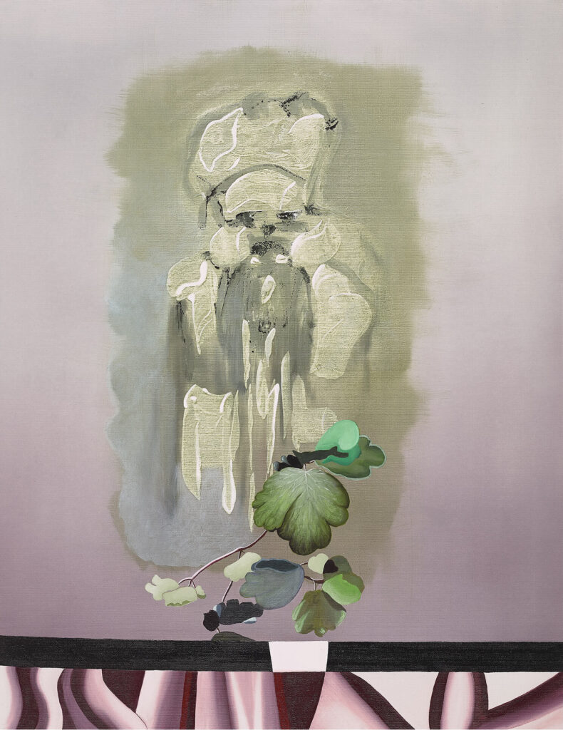 Was die Bühne kann II, 2022, 90x70cm, Öl auf Leinwand