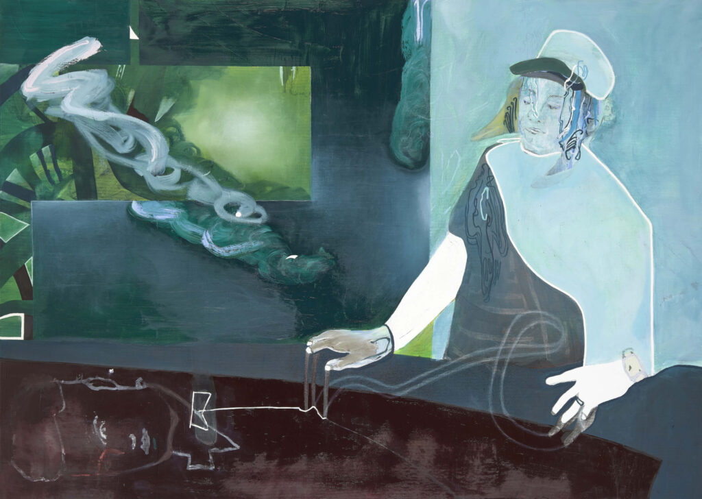 Reminiszenz, 2024, 100x140cm, Öl auf Leinwand