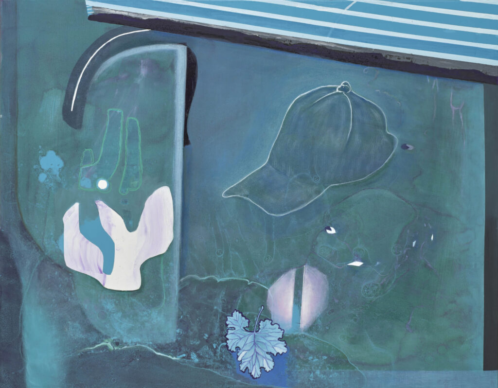 Tümpel, 2024, 70x90cm, Öl auf Leinwand